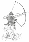Medieval longbowman by Wolfgang Bartl