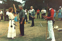 Members at the annual shooting meeting.